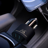 Maclean billaddare, Lightning spiral, 2xUSB, 5,2A, 1,8m, MCE76