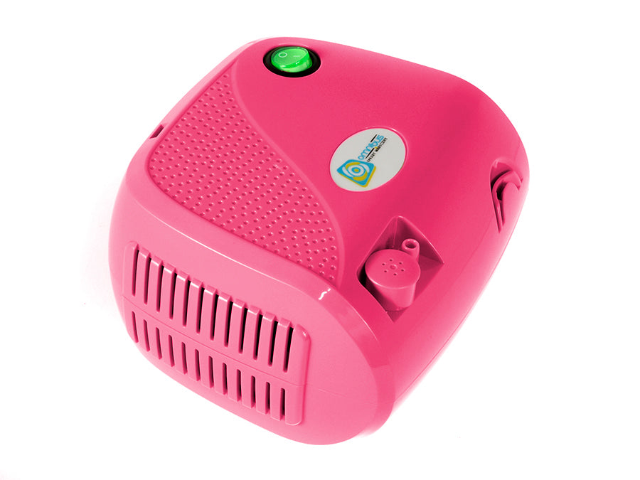 Inhalator med kolvkompressor BR-CN116B Omnibus rosa