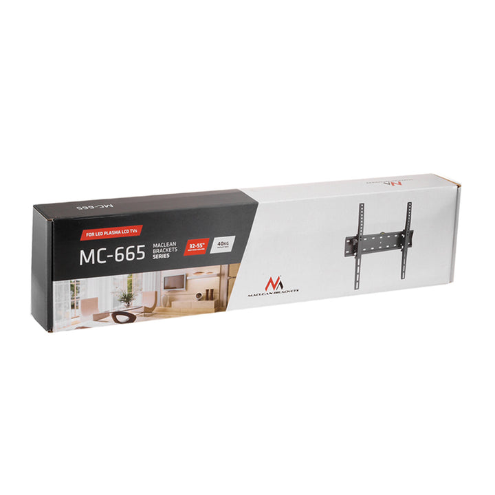Maclean TV-fäste, max VESA 400x400, 32-75", upp till 40 kg, svart, MC-665