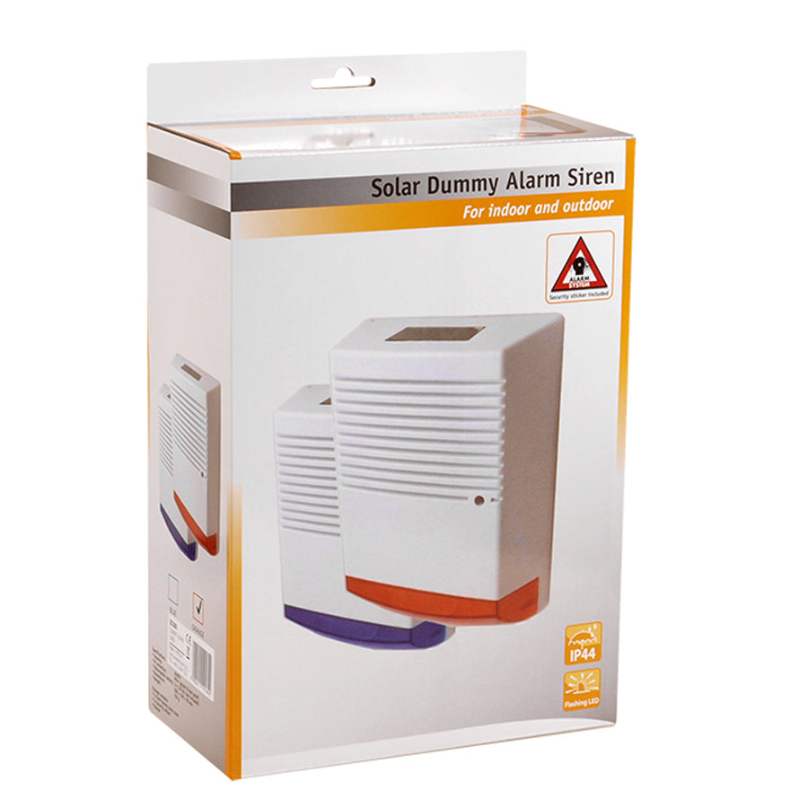 DC3300 solar dummy alarm siren stor professionell LARMSIREN