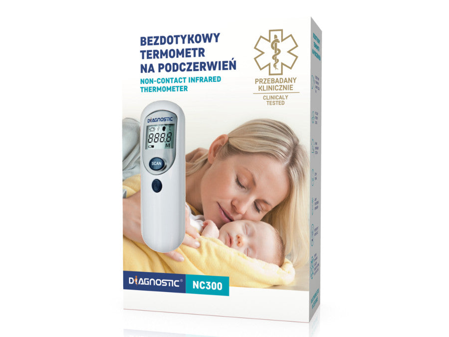 Diagnostisk beröringsfri termometer NC300 med feberlarm