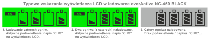 NC450 AA/AAA R3 R6 EverActive batteriladdare