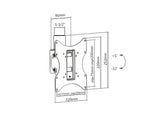 Maclean, Takmontering, Max vesa 200x200, PROFI MARKET SYSTEM, 23-42", 50kg, MC-704