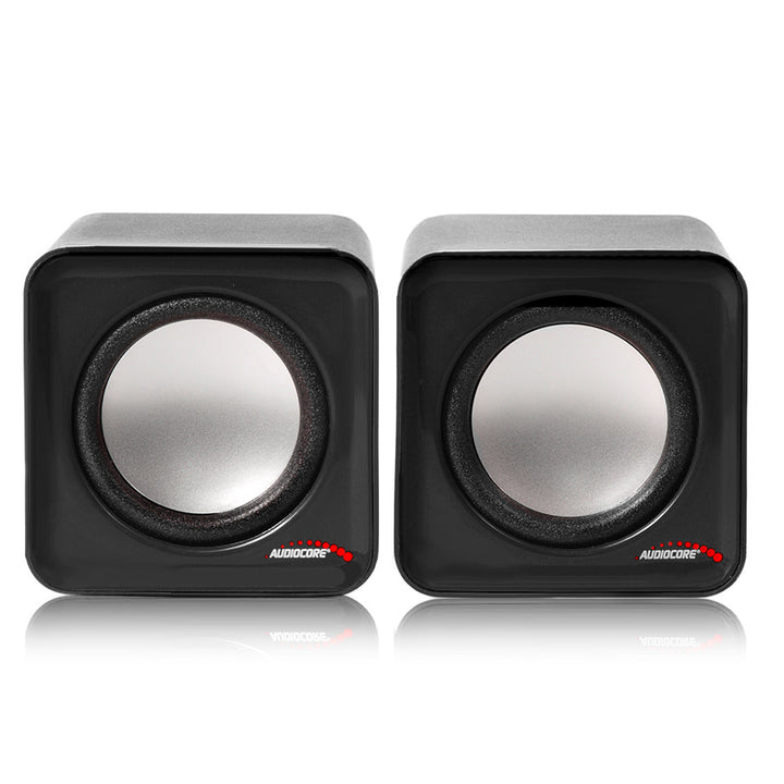 6W USB Silver&Svart Audiocore AC870 B datorhögtalare