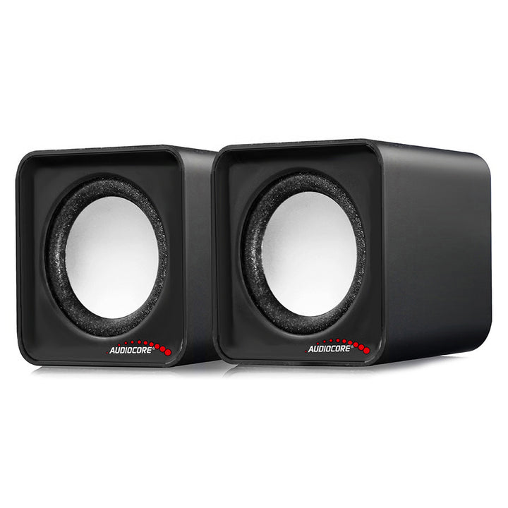 6W USB Silver&Svart Audiocore AC870 B datorhögtalare
