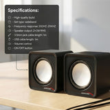 6W USB Silver&Svart Audiocore AC870 B datorhögtalare