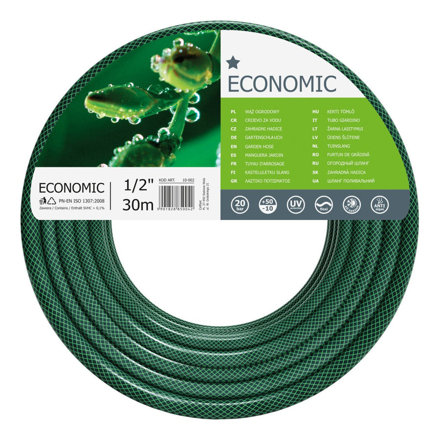 Cellfast trädgårdsslang, 3-lagers, polyester korsfläta, 1/2" 30 m, ekonomisk