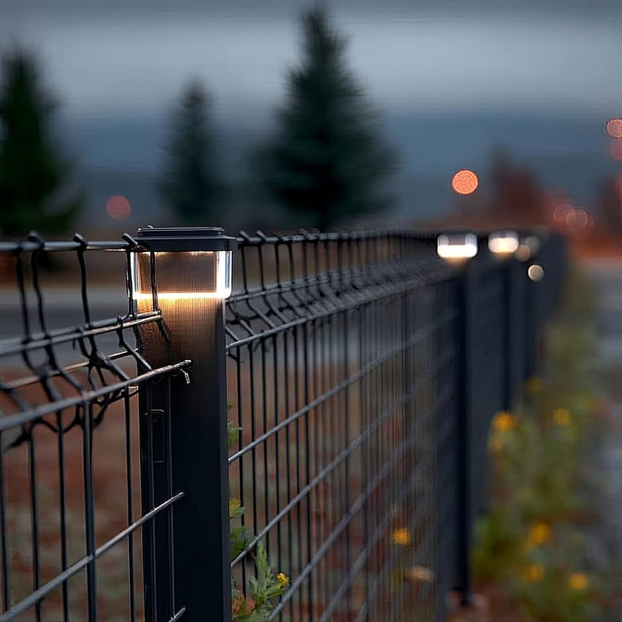 GreenBlue LED-solcellslampa för stolpar, 60x60mm, kuvertskärm, GB126