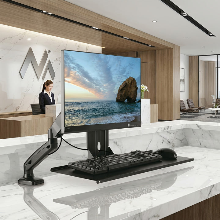Maclean MC-756 Keyboard Mouse Tray Monitor Mount Bracket Holder VESA Standard Montering