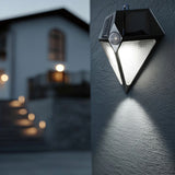 Maclean LED-lampa, solenergi, väggmonterad, med rörelsedetektor, 6 lysdioder, 2x solenergi, MCE168