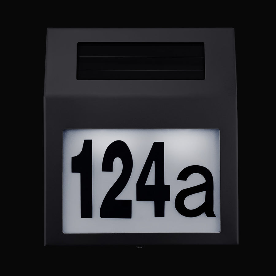 Maclean Energy MCE172 LED-solcellslampa med husnummer