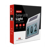 Maclean Energy MCE172 LED-solcellslampa med husnummer