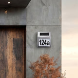 Maclean Energy MCE172 LED-solcellslampa med husnummer