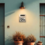 Maclean Energy MCE172 LED-solcellslampa med husnummer