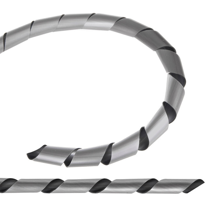 Maclean kabelfördelare, (5*6mm), 3m, silver, spiral, MCTV-684S