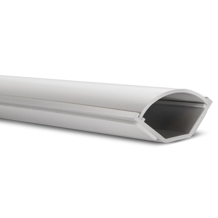 Maskeringslist Maclean, Kabelkanal, Med tejp, Vit, 1,5m 73*42mm, MCTV-577