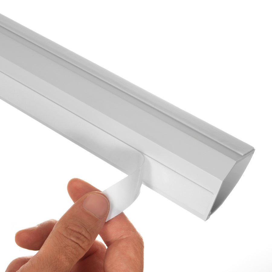 Maskeringslist Maclean, Kabelkanal, Med tejp, Vit, 1,5m 73*42mm, MCTV-577