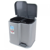 Curver Duo Pedalbin återvinningsbehållare med solid finish
