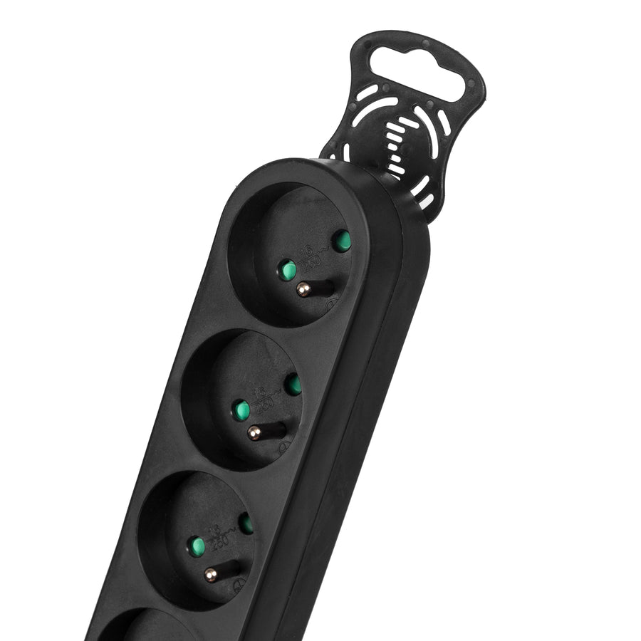 Maclean Energy power strip MCE181 Förlängningskabel med 4 uttag med strömbrytare