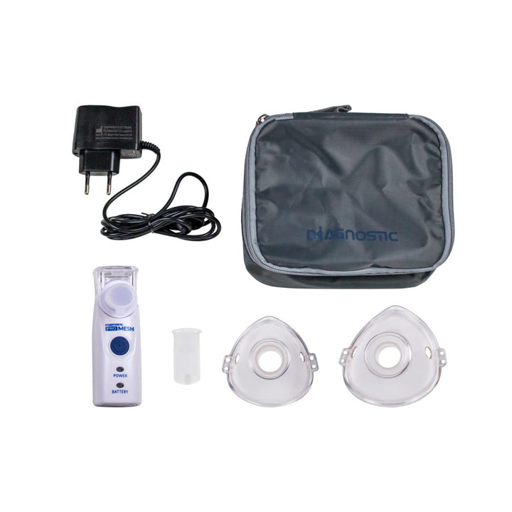 Diagnostic Pro Mesh-inhalator, set med 2 masker och etui