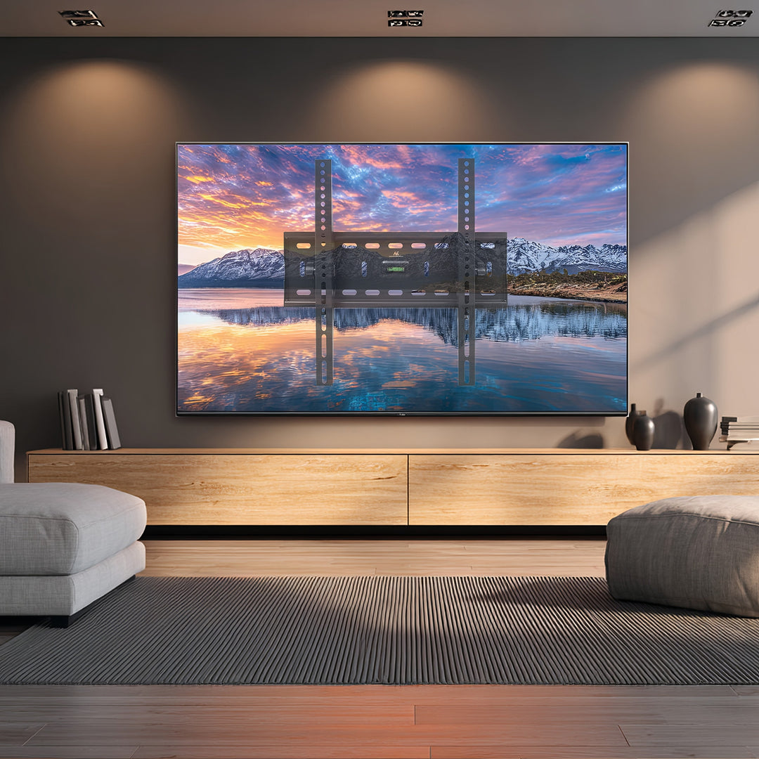 Universal TV Wall Mount Bracket for 26"-65" Screens – Supports Up to 45kg with VESA Compatibility up to 400x400mm – Sleek Black Finish