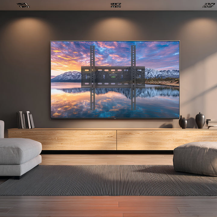 Universal TV Wall Mount Bracket for 26"-65" Screens – Supports Up to 45kg with VESA Compatibility up to 400x400mm – Sleek Black Finish