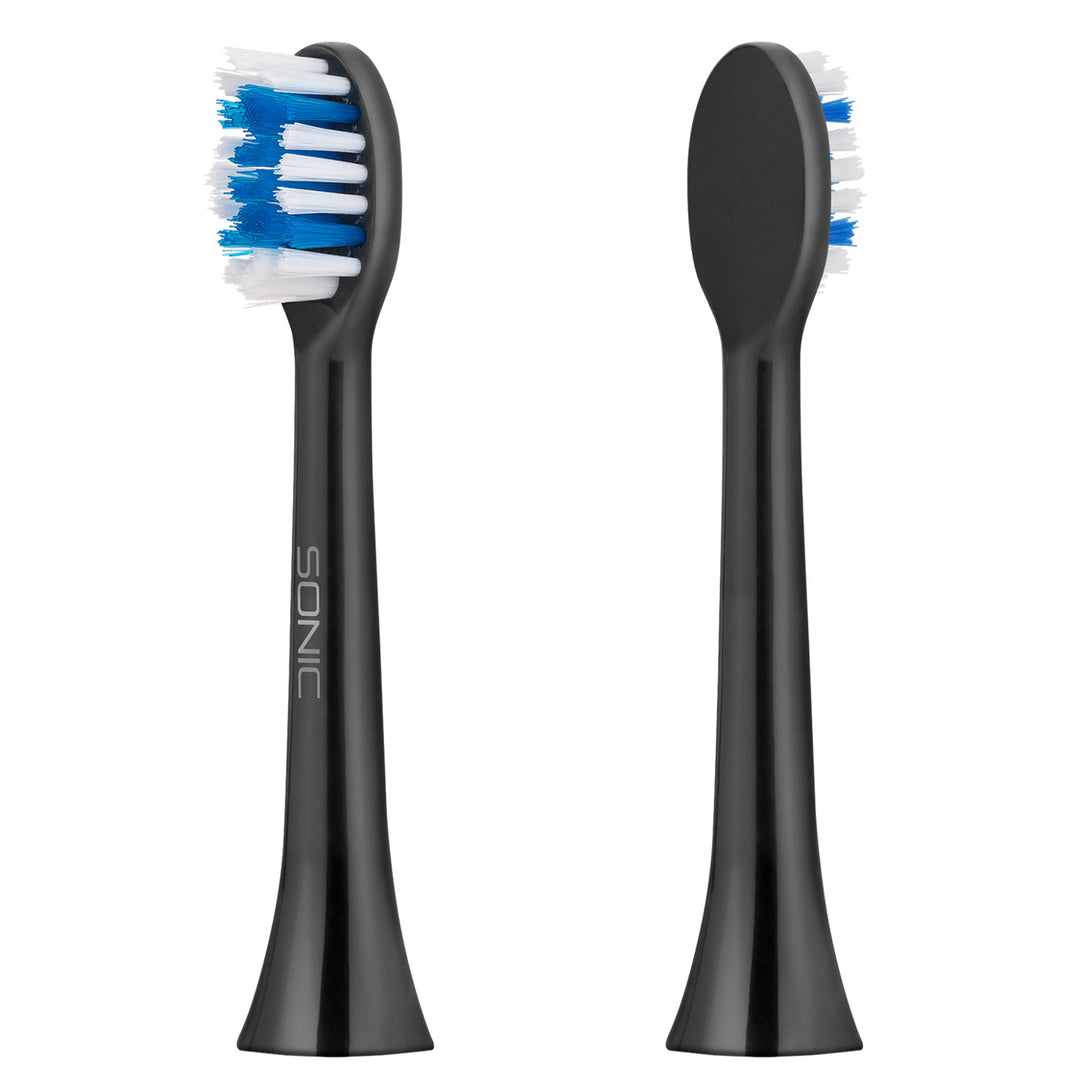 TEESA SONIC BLACK hårda tandborsthuvuden - 2 st