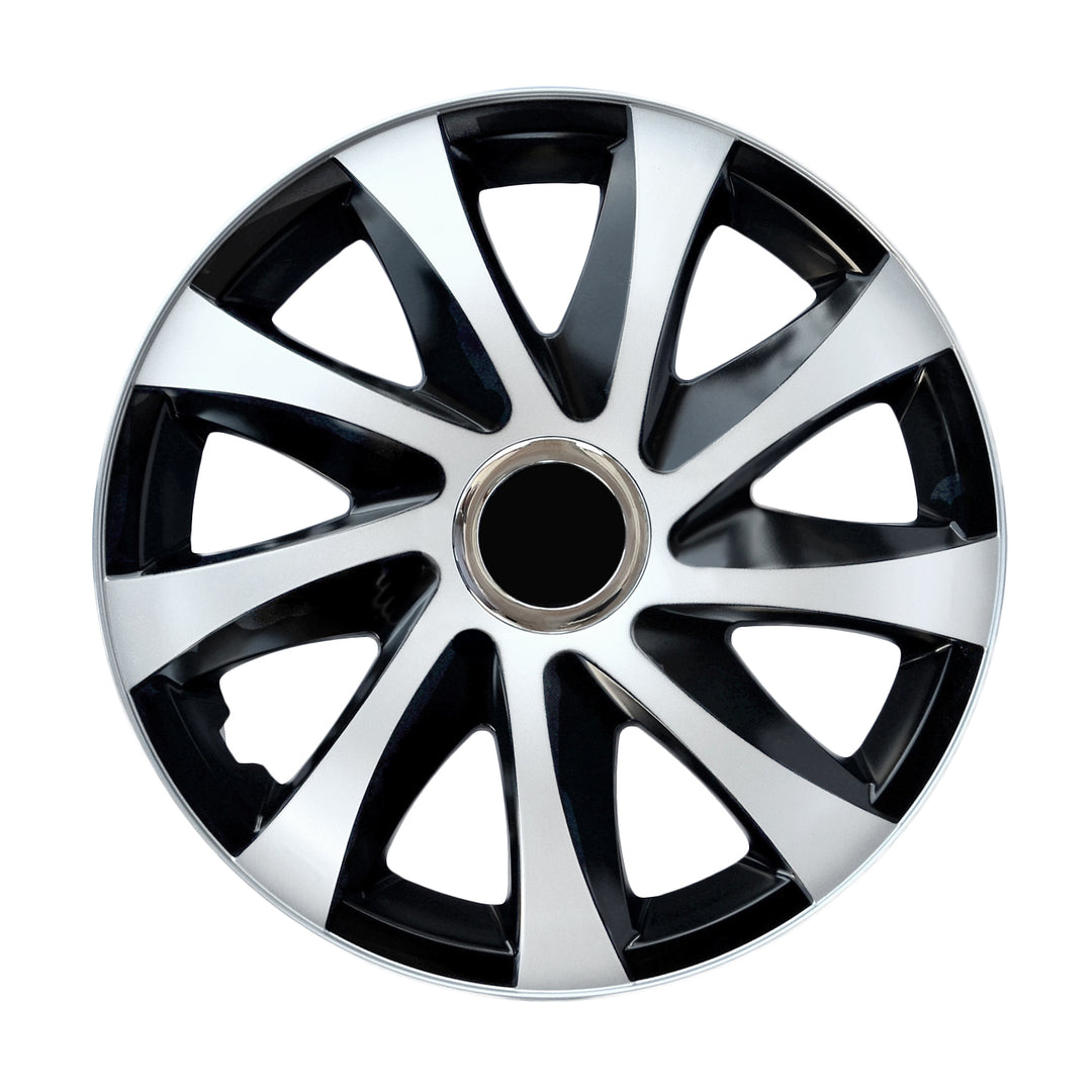 Universal navkapslar 15" NRM DRIFT Extra vit/svart 4 st