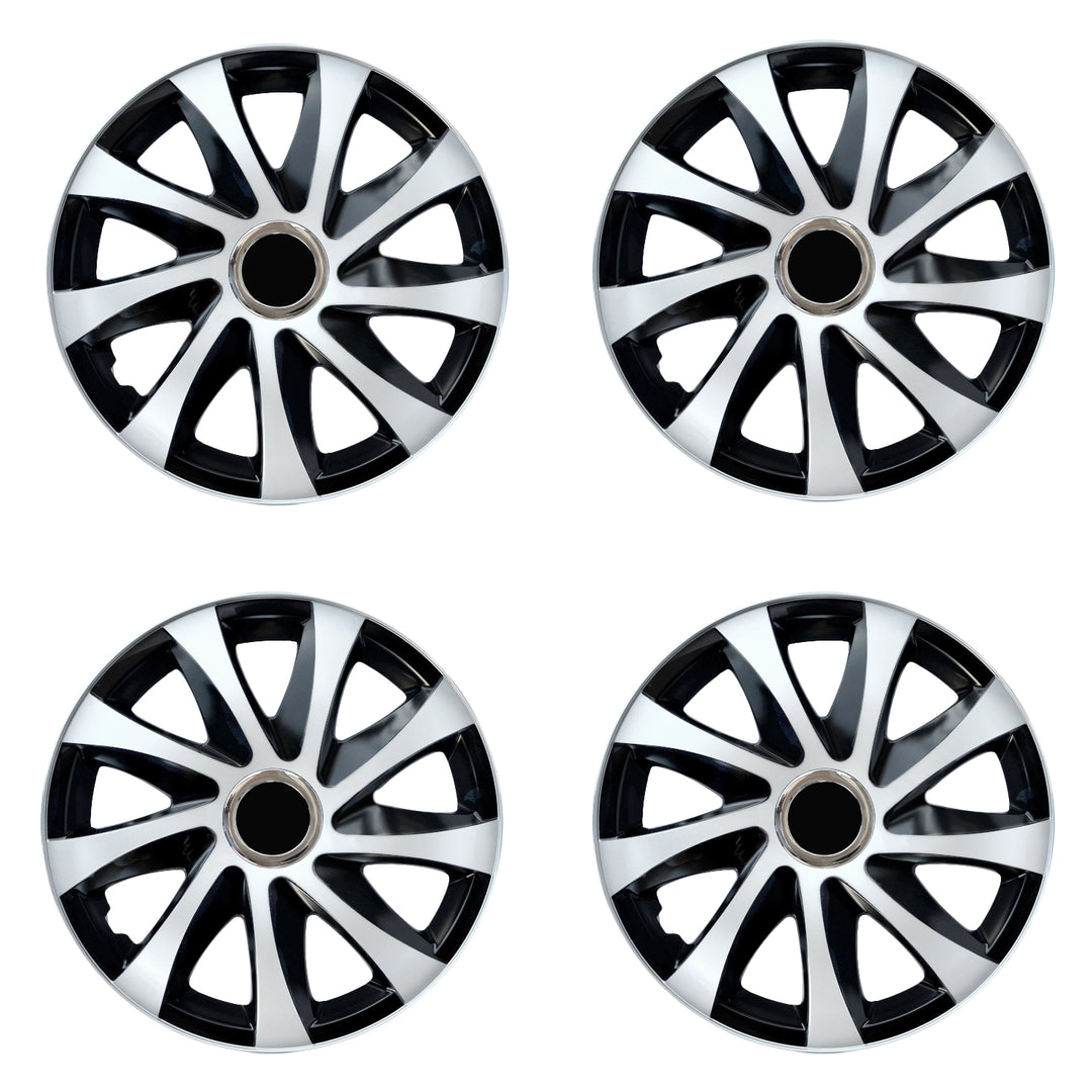 Universal navkapslar 16" NRM DRIFT Extra vit/svart 4 st
