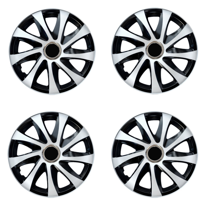 Universal navkapslar 16" NRM DRIFT Extra vit/svart 4 st