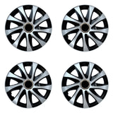 Universal navkapslar 16" NRM DRIFT Extra silver/svart 4 st