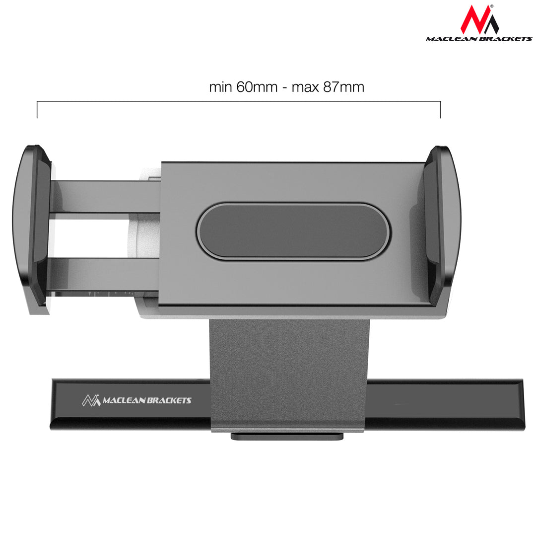 Maclean telefonhållare med CD-kortplats, Comfort Series, aluminium + ABS, MC-782