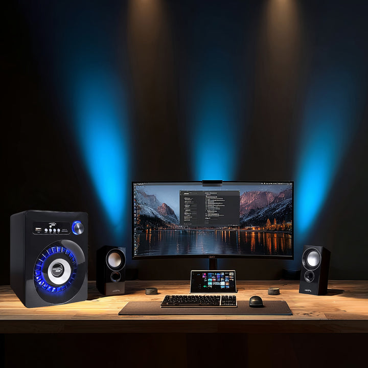Bluetooth 2.1 högtalarset Audiocore AC910 FM-radio, TF-kortingång, AUX, USB-strömförsörjning