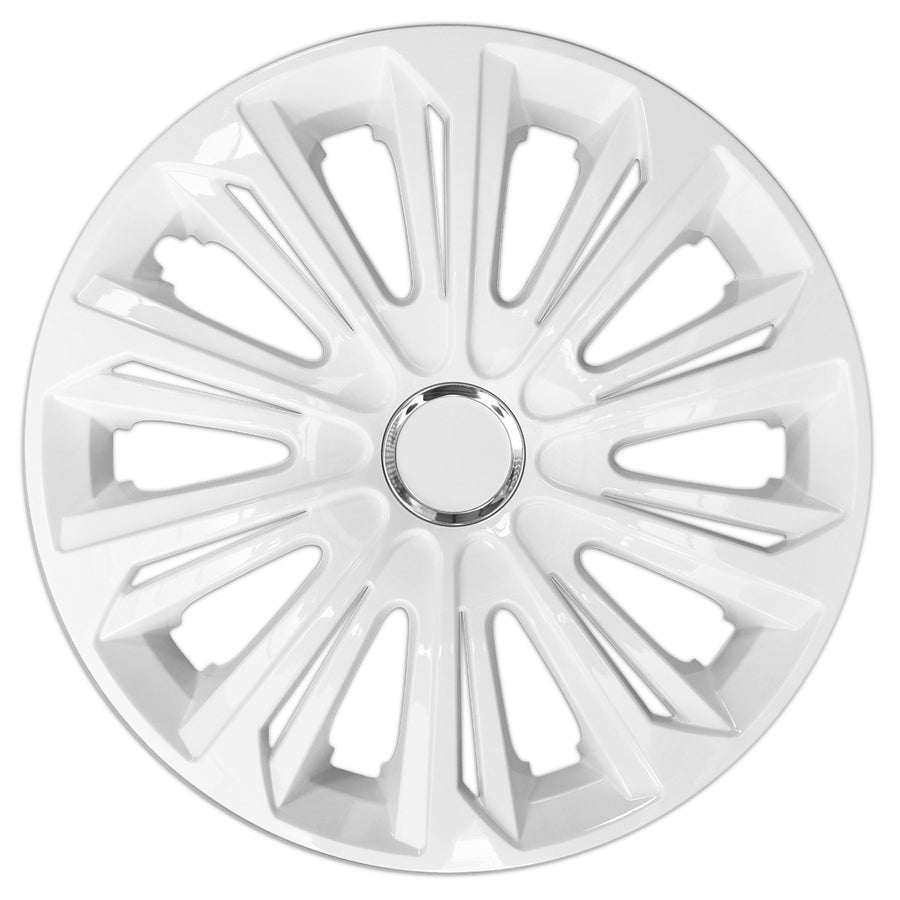 Universal navkapslar 14" NRM STRONG vitlackerade 4 st