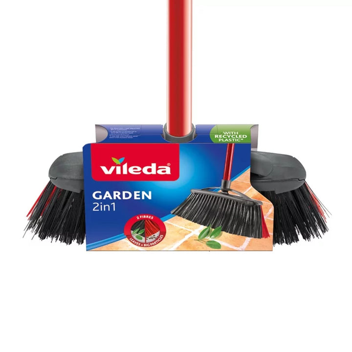 Vileda utomhus kvastborste med stång Garden 2in1