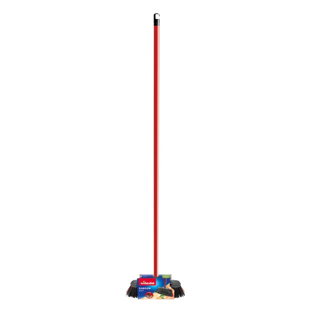Vileda utomhus kvastborste med stång Garden 2in1