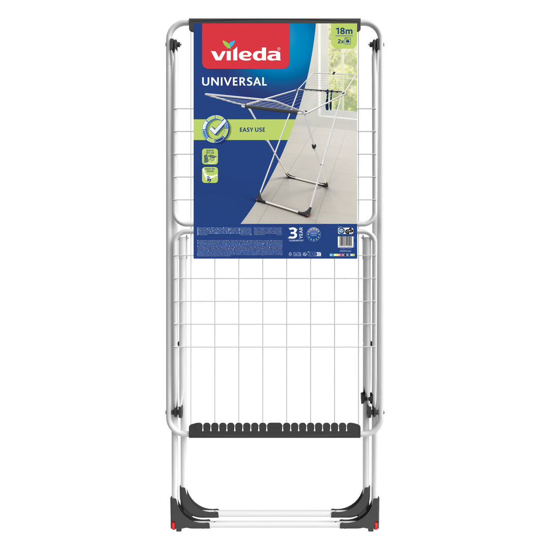 Vileda Universal hopfällbar tvättmaskin med hjul 18m