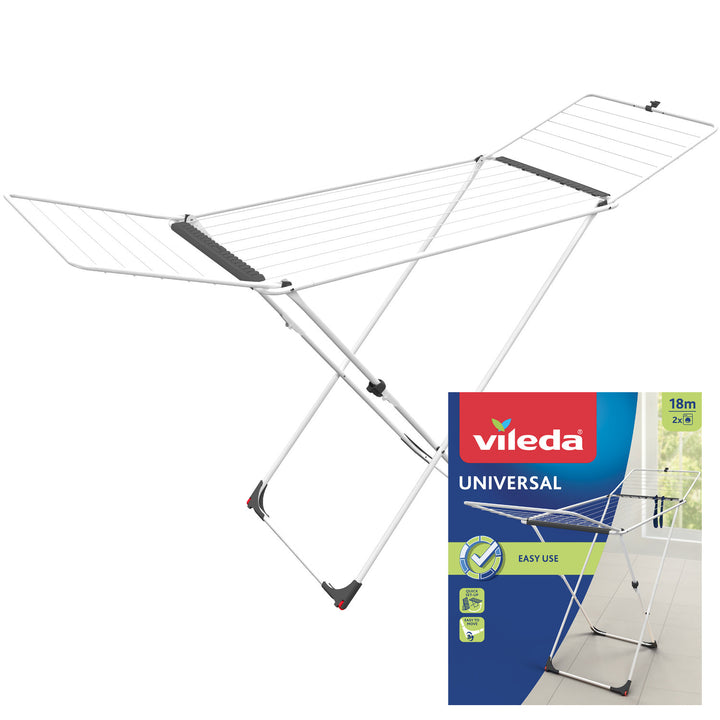 Vileda Universal hopfällbar tvättmaskin med hjul 18m