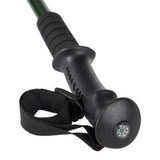 Teleskopiska nordic walking-stavar i aluminium, 65–135 cm, gröna