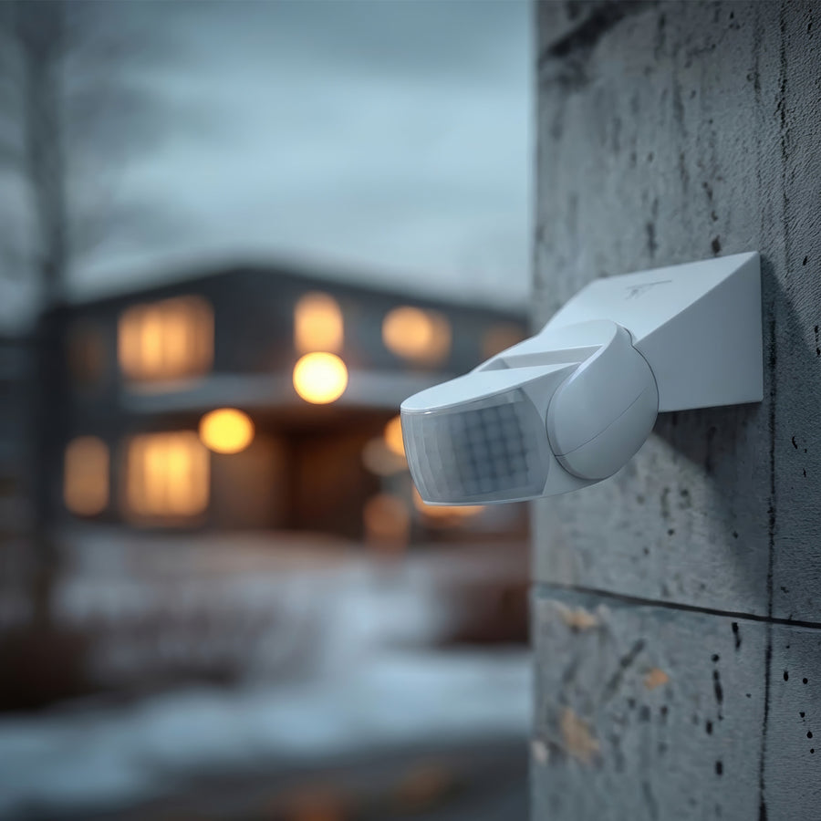 Maclean Energy MCE241 infraröd rörelsesensor med fjärrkontroll IP65, max 800W (glödlampa), max 1200W (LED)