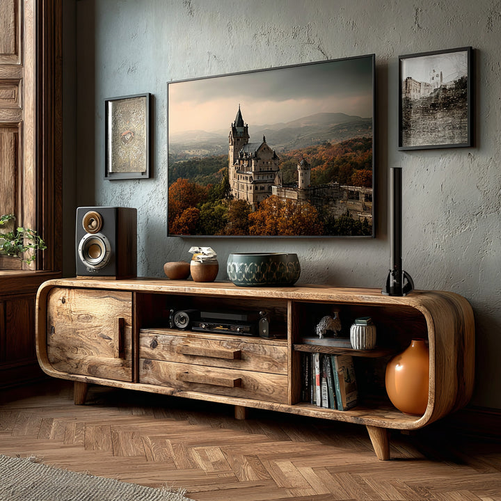 Inomhus TV-Antenn HDTV DVB-T2 HEVC LTE DAB FM 100dBμV Förstärkare Digital-TV