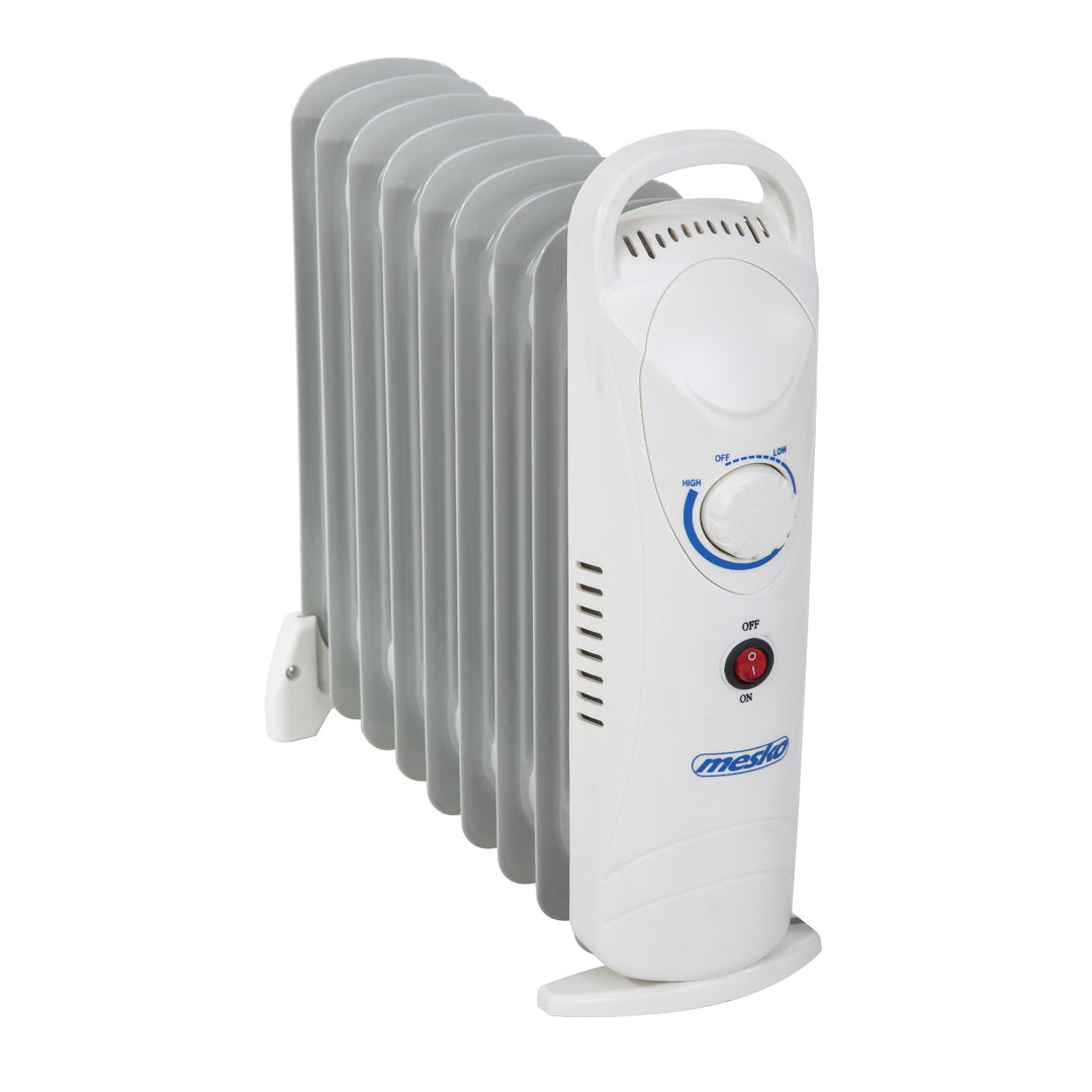 Mesko oljevärmare, 9 lameller, 1000W, temperaturreglering, grå, MS 7805