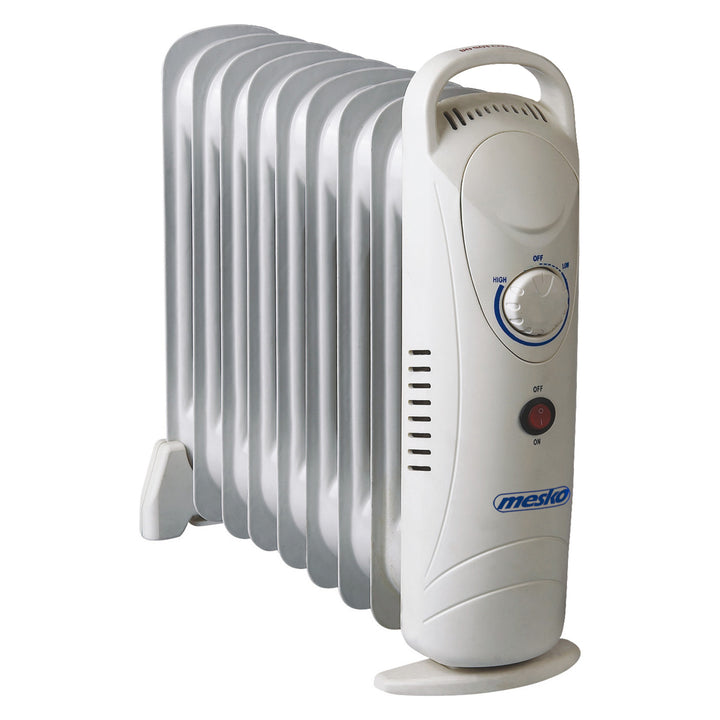 Mesko oljevärmare, 9 lameller, 1000W, temperaturreglering, grå, MS 7805