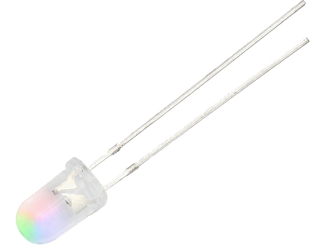 LED-lampan byter långsamt 3 färger, 3V strömförsörjning 3mm RGB