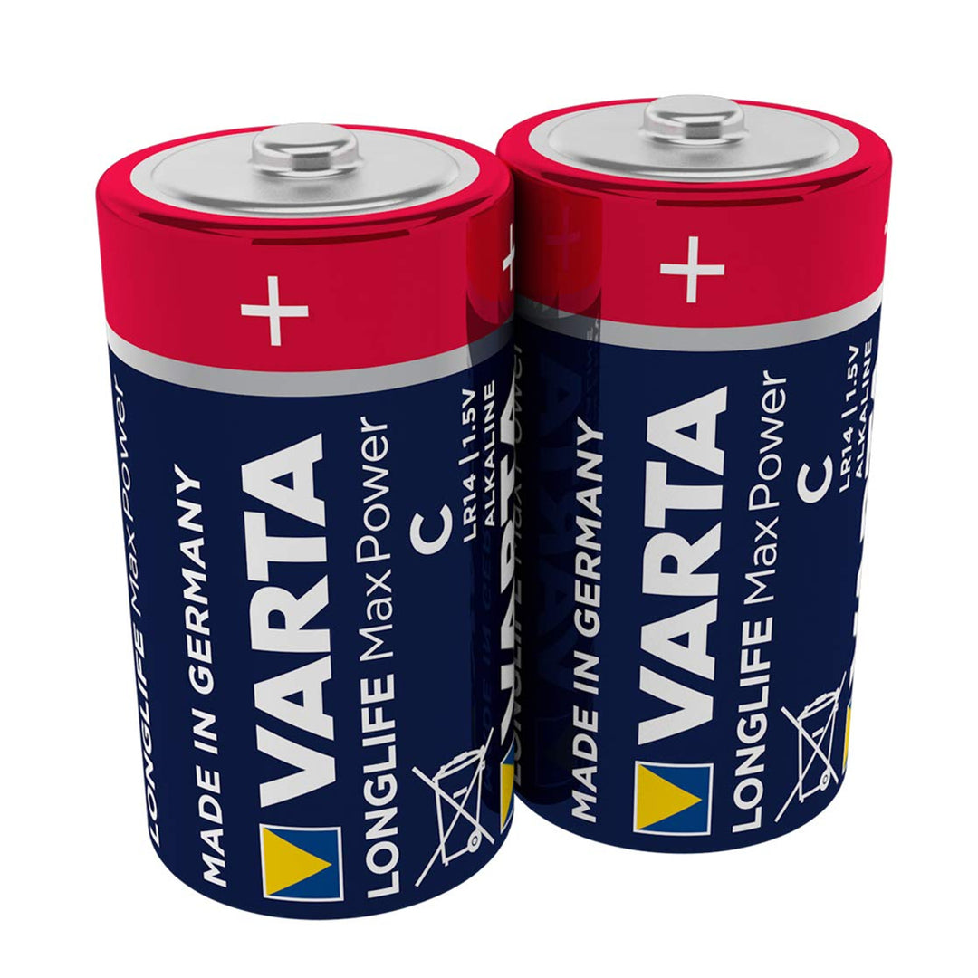 Alkaliska batterier 2x Varta Longlife Max Power R14