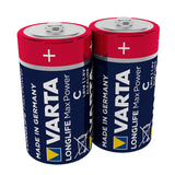 Alkaliska batterier 2x Varta Longlife Max Power R14