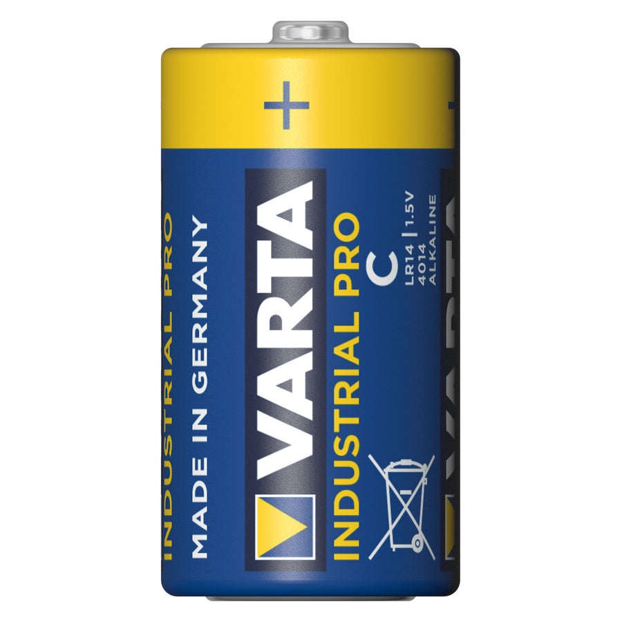 20x Varta Industrial R14/C alkaliska batterier Folie