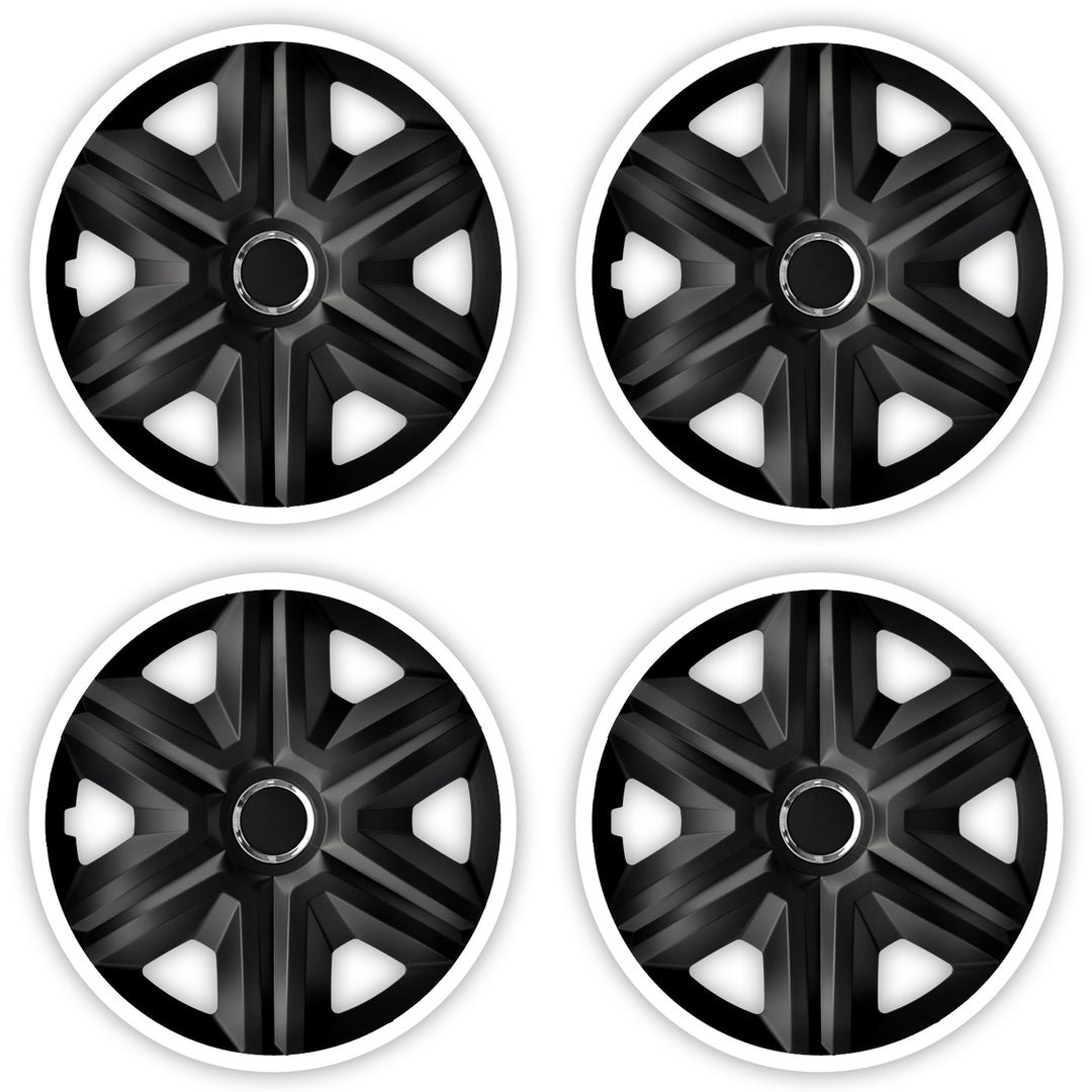 Universal navkapslar 15" NRM FAST LUX vit 4 st
