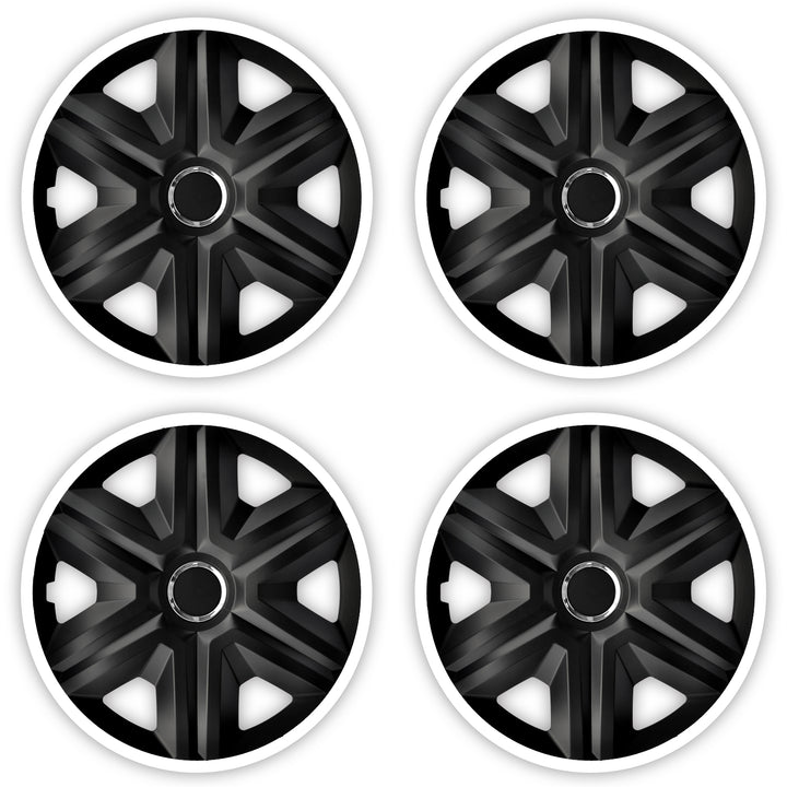 Universal navkapslar 15" NRM FAST LUX vit 4 st