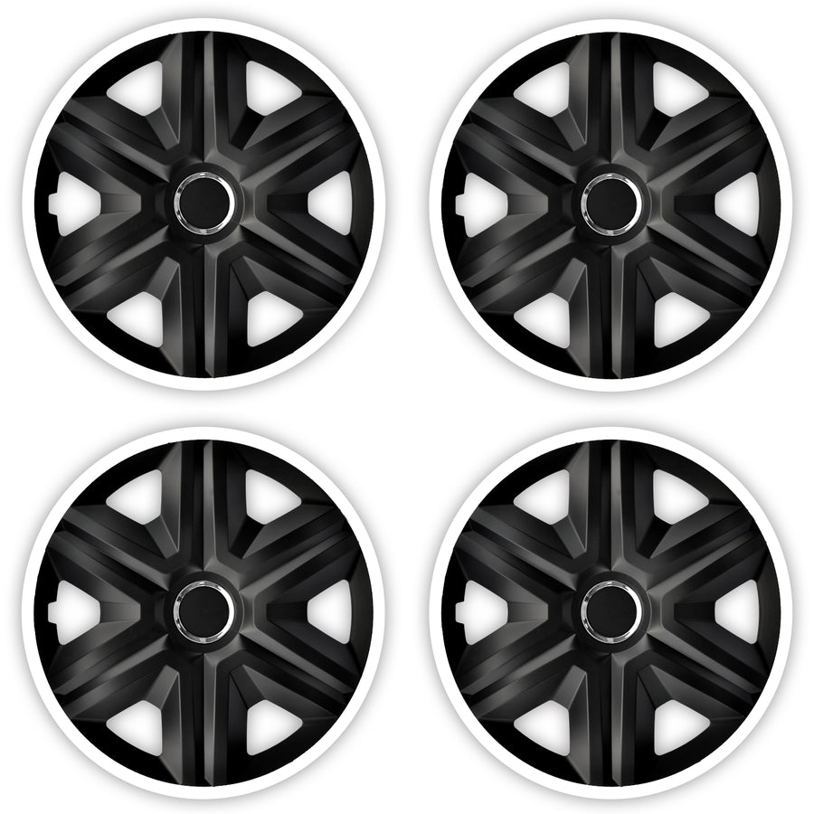 Universal navkapslar 15" NRM FAST LUX vit 4 st